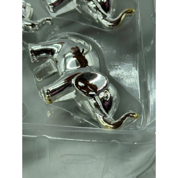 Favors La Vie Placecard Holder Elephant Design Gold Silver 12 Pieces Party Decor - Picture 5 of 7